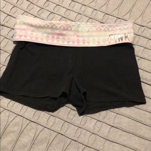 Pink yoga pant shorts